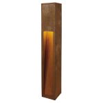 SLV Slot 80 Vloerlamp Staal Roestig | Buitenverlichting - IP44 - Geschikt voor 1x E27 