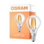 Osram LED Classic LED E14 Peer Filament Helder 1.2W 255lm - 840 Koel Wit | Vervangt 25W