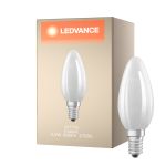 Ledvance Classic LED E14 Kaars Filament Mat 5.5W 806lm - 827 Zeer Warm Wit | Vervangt 60W