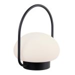 Nordlux Tafellamp Sponge Accu Zwart 4.8W 300lm - 827 Zeer Warm Wit | 3-Staps Dimbaar