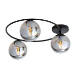Emibig Plafondlamp Sopra Staal Zwart | Geschikt voor 3x E14 - Max 10W