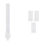 Voordeelpak 10x Ledvance Dulux S LED 6W - 830 Warm Wit | 2-Pin - Vervangt 11W