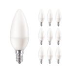 Voordeelpak 10x Philips Corepro LED Kaars E14 Mat 7W 806lm – 827 Zeer Warm Wit – Vervangt 60W