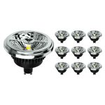 Voordeelpak 10x Noxion Lucent LED Spot GU10 AR111 15W 850lm 40D - 930 Warm Wit | Beste Kleurweergave - Dimbaar -  Vervangt 75W