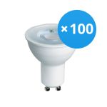 Voordeelpak 100x Bright Choice LED Spot GU10 PAR16 4W 345lm 36D - 827 Zeer Warm Wit | Vervangt 50W