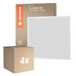 Voordeelpak 4x Ledvance LED Paneel Compact Aluminium Wit 33W 3630lm - 840 Koel Wit | 60x60cm