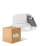 Voordeelpak 10x Ledvance LED Spot Air Adjust Aluminium Wit 4W 320lm 36D - 930 Warm Wit | Zaagmaat 68mm - IP23 - Beste Kleurweergave - Dimbaar
