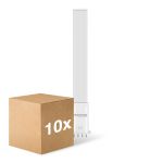 Voordeelpak 10x Noxion Lucent PL-S LED  6W - 840 Koel Wit | 4-Pin - Vervangt 11W