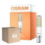 Voordeelpak 4x Osram Special T Slim LED B15d Helder 8W 1055lm - 827 Zeer Warm Wit | Dimbaar - Vervangt 75W