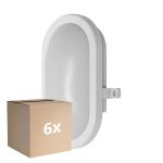 Voordeelpak 6x Ledvance LED Bulkhead Moisture-Proof Wit 11W 800lm - 840 Koel Wit | IP54 