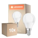 Voordeelpak 10x Ledvance Classic LED E14 Peer Mat 4.9W 470lm - 827 Zeer Warm Wit | Dimbaar - Vervangt 40W
