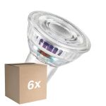 Voordeelpak 6x Osram LED Spot GU10 PAR16 4.7W 850lm 100D - 827 Zeer Warm Wit