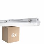 Voordeelpak 6x Ledvance LED Vochtbestendig Behuizing MT Gen 3 IP65 | Geschikt voor 2x60cm LED Buis