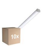 Voordeelpak 10x Philips LED Waterdichte Montagebalk WT060C 28W 3400lm - 840 Koel Wit | 150cm - 1x Doorvoerbedrading