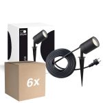 Voordeelpak 6x D'Lite Prikspot Fuse Aansluitsnoer Zwart | IP65 - Geschikt voor 1x GU10 | incl. cable 2 Meter