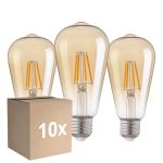 Voordeelpak 10x Voordeelpak 3x Eglo LED Edison E27 Filament Amber 4W 400lm - 822 Zeer Warm Wit | Vervangt 40W