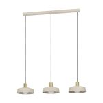 Eglo Hanglamp Valdiola Staal Geschuurd | IP20 - Geschikt voor 3x E27 
