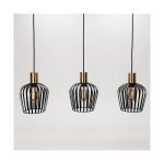 Eglo Hanglamp Empoli Staal Zwart | IP20 - Geschikt voor 3x E27 