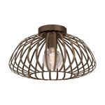Eglo Plafondlamp Espinal Staal Brons | IP20 - Geschikt voor 1x E27 