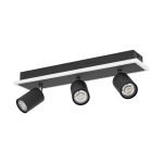 Eglo Plafondlamp Rimbocchi 1 Staal Zwart 20W 2500lm - 830 Warm Wit | IP20