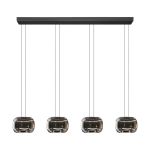 Eglo Hanglamp Hortunas Staal Zwart 5.8W 690lm - 830 Warm Wit | IP20 - Dimbaar 