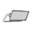 Ledvance LED Floodlight Max Aluminium Grijs 600W 69300lm 65x120D - 830 Warm Wit | IP66 - Asymmetrisch