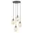 Emibig Hanglamp Astral Staal Zwart | Geschikt voor 4x E14 - Max 10W