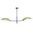 Emibig Plafondlamp Lotus Staal Zwart | Geschikt voor 2x E14 - Max 10W