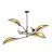 Emibig Plafondlamp Lotus Staal Zwart | Geschikt voor 6x E14 - Max 10W