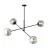 Emibig Hanglamp Lineair Staal Zwart | Geschikt voor 4x E14 - Max 10W