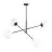 Emibig Hanglamp Lineair Staal Zwart | Geschikt voor 4x E14 - Max 10W