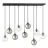 Emibig Hanglamp Cosmo Staal Zwart | Geschikt voor 9x E14 - Max 10W