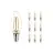 Voordeelpak 10x Noxion Lucent LED E14 Kaars Filament Helder 2.5W 250lm - 827 Zeer Warm Wit | Dimbaar - Vervangt 25W