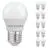 Voordeelpak 10x Noxion Lucent Classic LED E27 Kogel Mat 4.5W 470lm - 827 Zeer Warm Wit | Vervangt 40W