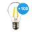 Voordeelpak 100x Noxion Lucent LED E27 Peer Filament Helder 7W 806lm - 840 Koel Wit | Vervangt 60W