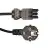 Noxion GST-Compatibel Voedingskabel - Vrouwlijk + Schuko Europlug - Zwart 5m - 3 pole 0.75mm2