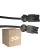 Voordeelpak 50x Noxion GST - Compatibel Verlengkabel Zwart - Mannelijk + Vrouwlijk - 2m - 3 pole 1,5mm2