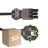 Voordeelpak 50x Noxion GST-Compatibel Voedingskabel - Vrouwlijk + Schuko Europlug - Zwart 5m - 3 pole 0.75mm2