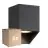 Voordeelpak 6x Nordlux Nico Wandlamp Vierkant Aluminium Zwart | Geschikt voor 1x GU10