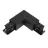3 Fase Hoek Connector 90d V Aarde Extern - Zwart