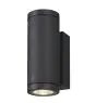 SLV Enola Up/Down Wandlamp Aluminium Grijs Rond 7.8W 700lm - 940 Koel Wit | Buitenverlichting - IP65 - Beste Kleurweergave - Dimbaar 