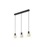 Nordlux Milford Mini 3-Rail Pendelarmatuur Glas Zwart | Geschikt voor 3x E14
