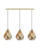 Eglo Hanglamp Carlton Staal Goud | IP20 - Geschikt voor 3x E27 