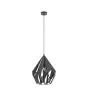 Eglo Hanglamp Carlton 1 Staal Zwart Zilver | IP20 - Geschikt voor 1x E27 