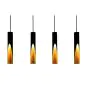 Eglo Pendelarmatuur Barbotto Staal Zwart, Goud 18W 1380lm - 830 Warm Wit | Geschikt voor GU10