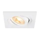 SLV New Tria 75 Spot Aluminium Wit Vierkant | Zaagmaat 75mm - Geschikt voor 1x GU10 