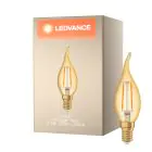 Ledvance Vintage 1906 LED E14 Kaars Goud 2.5W 220lm - 824 Zeer Warm Wit | Vervangt 22W