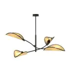 Emibig Plafondlamp Lotus Staal Zwart | Geschikt voor 4x E14 - Max 10W