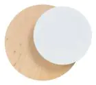 Emibig Wandlamp Cirkel Staal Wit | Geschikt voor 1x G9 - Max 8W