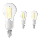Voordeelpak 3x Calex Smart Tuya Wifi E14 Kogel 4.5W 450lm - 818-830 Afstembaar Wit | Dimbaar - Vervangt 40W 
